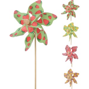 Dekoracyjny kołek ogrodowy t.b.t. ze wzorem truskawki, dostępne różne kolory.