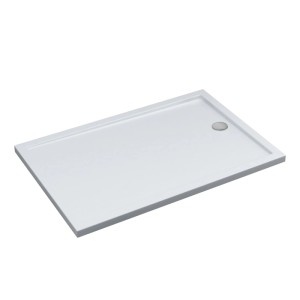 Brodzik prostokątny Schedpol Larix 90x120x4,5 cm biały gładki