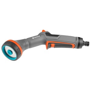 Gardena Comfort zraszacz ogrodowy do delikatnych roślin, z strumieniem prysznicowym i perłowym.