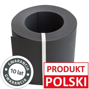 Szara mata ogrodzeniowa t.b.t. w rolce, idealna jako osłona do ogrodu.