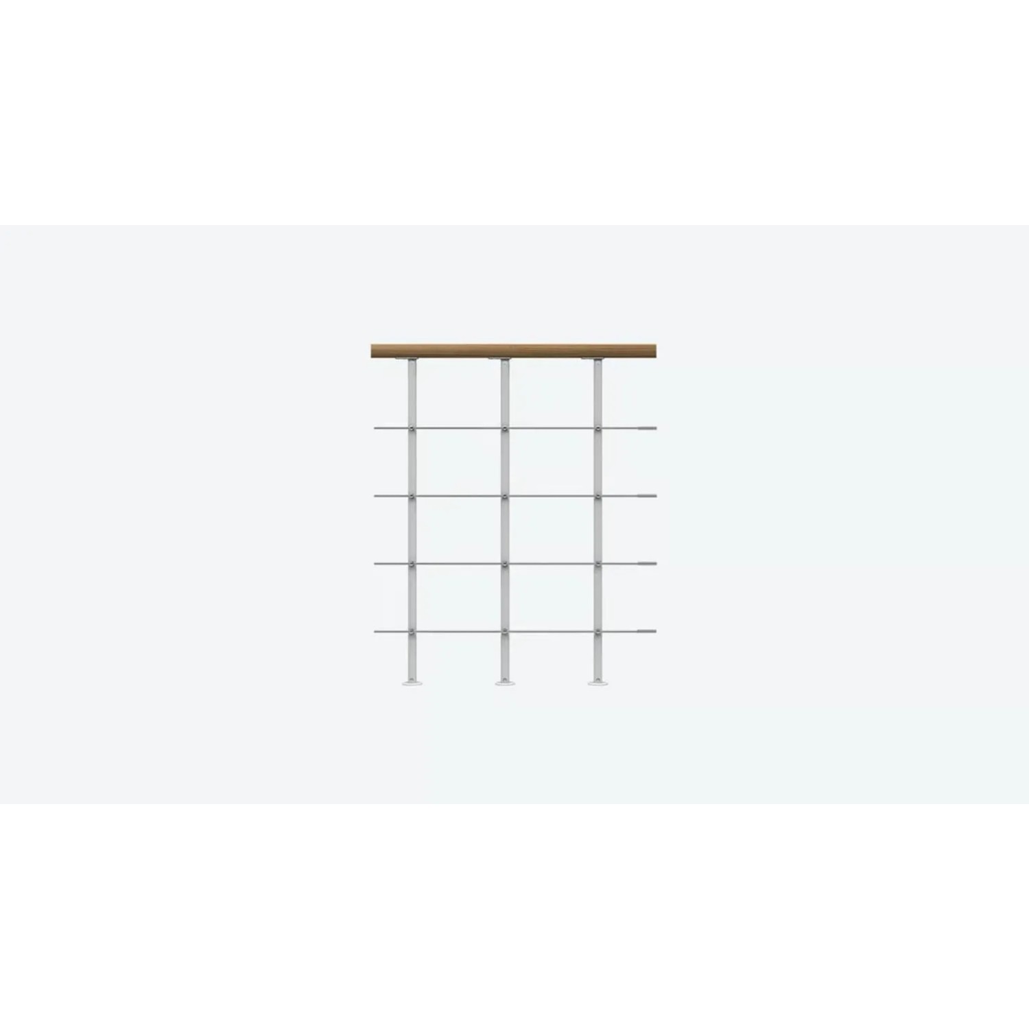Dolle Barierka Boston rozszerzenie dąb lakierowany perłowy 100x300x1500 mm