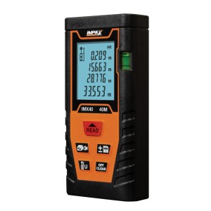 Cyfrowy miernik laserowy do precyzyjnych pomiarów, idealny dla rzemieślników i majsterkowiczów.