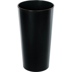 Czarna donica Orbis Lilia, Ø 40 cm, wysoka na 75 cm, z tworzywa sztucznego.