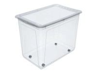 Keeeper Pojemnik Clearbox Bert 63 l z kółkami i pokrywą