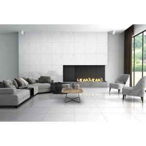 Gres szkliwiony polerowany Calacatta natural 60 x 60 cm