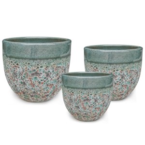 Doniczka Eatonville zielona komplet 28/35/46 cm - 3 szt.