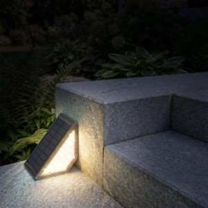 Goldlux Lampa solarna schodowa LED ELI 4000K 20lm czarna