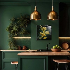 STYLER Obraz Glasspic LEMONS GL511 30 x 30 cm