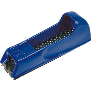 Niebieski tarnik blokowy do drewna LUX-TOOLS, ostrze 140 mm, do drewna, plastiku i płyt gipsowo-kartonowych.