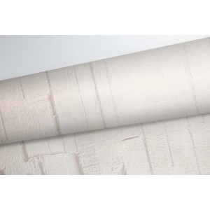 Rolka białej tapety z wzorem cegły do dekoracji ścian.