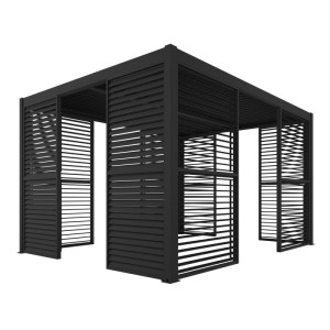 Pergola LUXE LED antracyt - 3 x 4 x 2,5 m