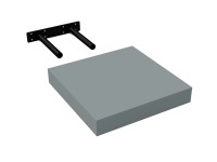 Velano Półka samowisząca FS 24 x 24 cm jasnoszara