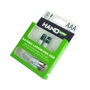 HandHome Bateria ładowana USB-C 2xAAA 750mWh