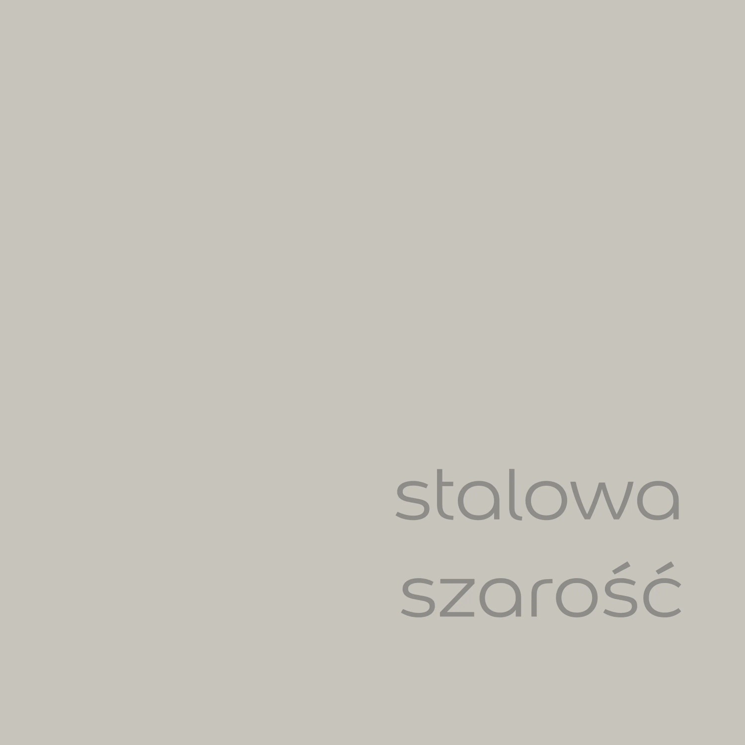Próbka koloru farby do ścian t.b.t. w kolorze stalowoszarym.