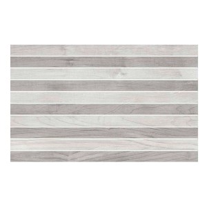 Listwa dekoracyjna t.b.t. w kolorze szaro-białym, imitująca drewno.