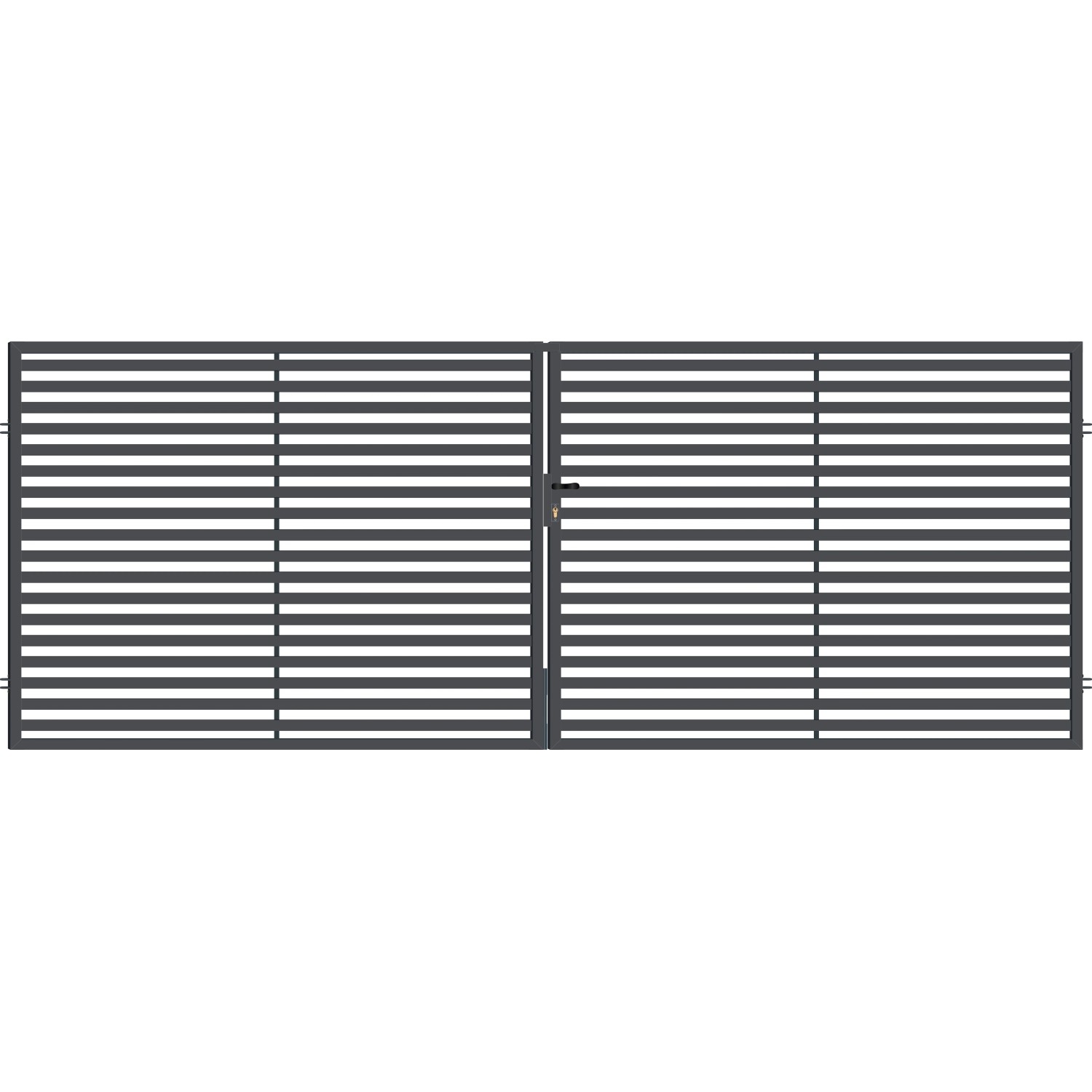 Polargos Brama Arizona dwuskrzydłowa antracyt mat 400 cm x 150 cm