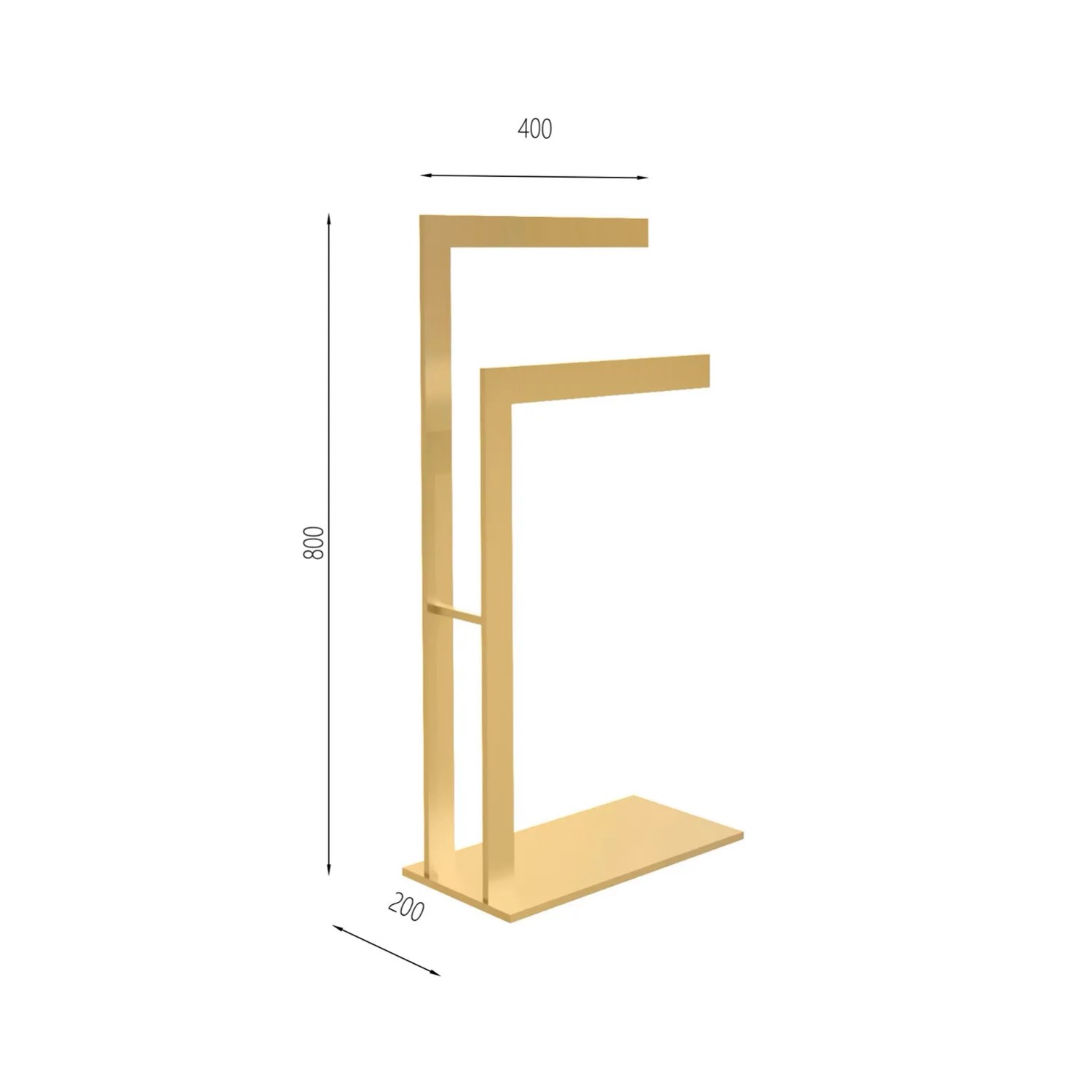 Wieszak na ręczniki Ove Gold 40x20x80_2