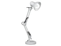 DPM Lampka biurkowa kreślarska składana 1xE27 40W biała