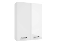 Defra Szafa Wisząca Twins 2-Drzwiowa Biały Połysk 50 Cm
