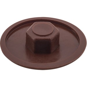 Brązowa zaślepka do śrub meblowych