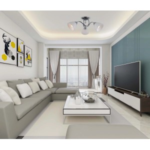 Italux Lampa wisząca LUGANO chrom śr. 50 cm 3x40W E27