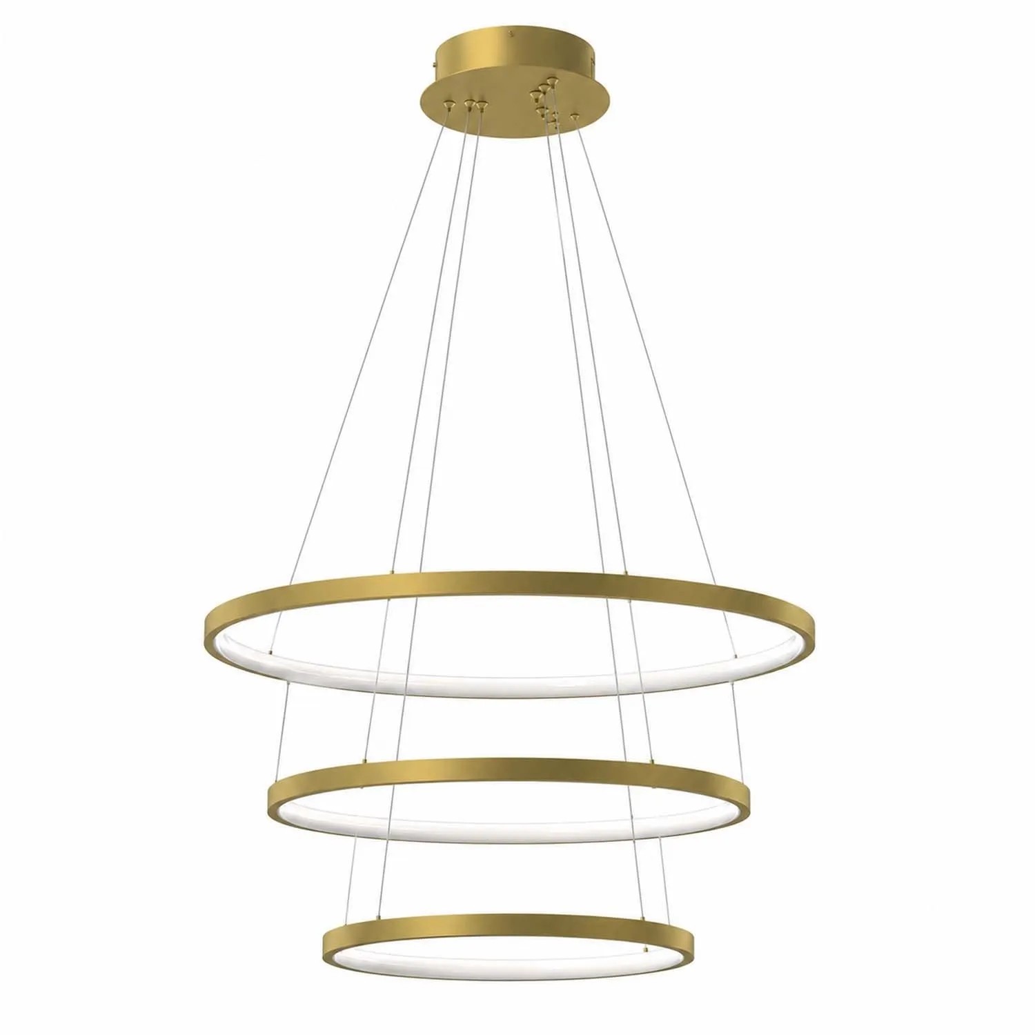 MiLAGRO Lampa wisząca LED Hoop 93W 4000K 4650lm złota
