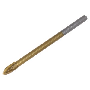 Wiertło uniwersalne t.b.t., w kolorze złotym ze srebrnym trzpieniem.