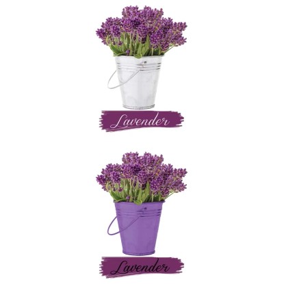 Naklejka LAWENDA 2sz 2 szt. 45x65 cm