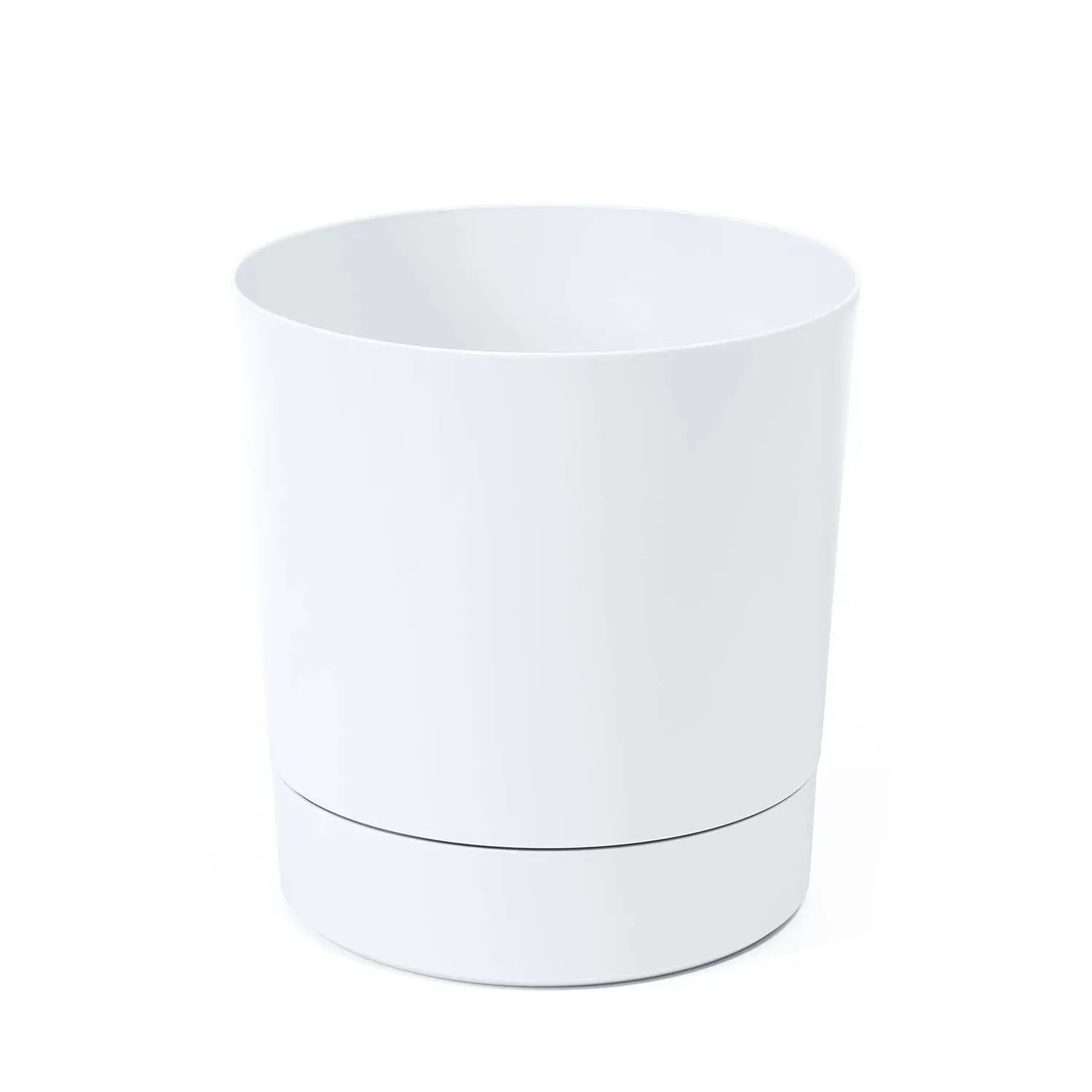 Doniczka Aura biała - śr. 14,5 cm