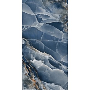 Niebieska płytka podłogowa z efektem marmuru, t.b.t.