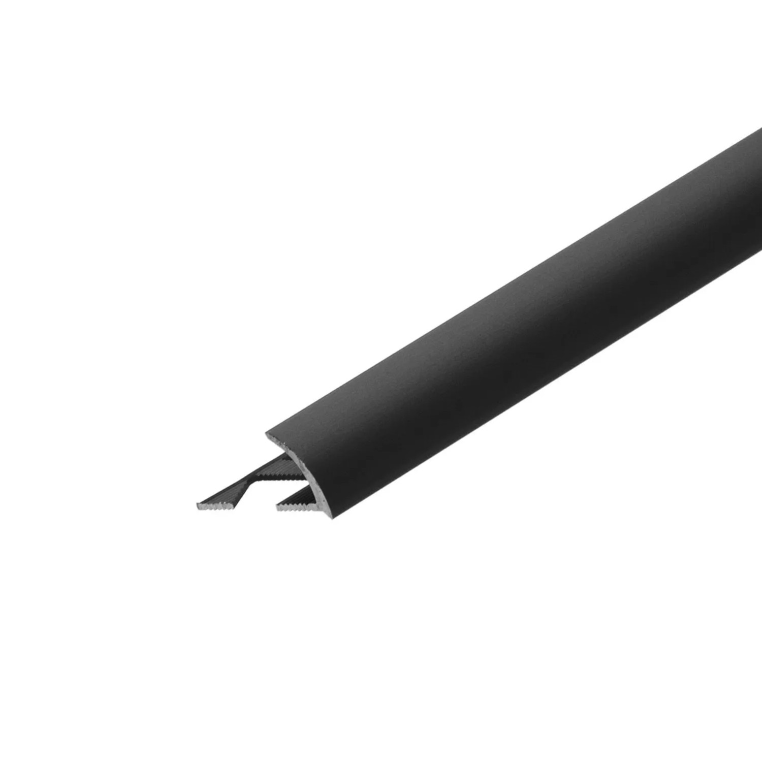 Cezar Profil aluminiowy do glazury czarny 10x1x2500 mm