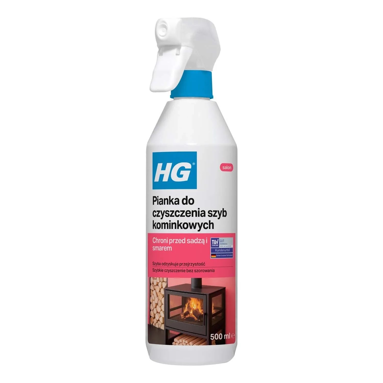 HG Pianka do czyszczenia szyb kominków 0,5 l