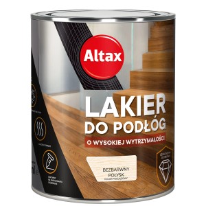 Altax Lakier do podłóg i schodów, bezbarwny, wysoki połysk.