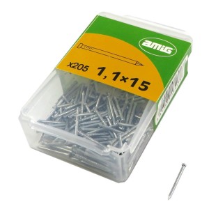 Agas Gwoździe stalowe cynkowane do betonu 205 szt. 0.11 × 1.5 mm