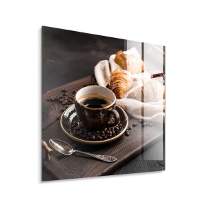 STYLER Obraz Glasspic CROISSANT GL506 30 x 30 cm