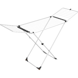 Vileda Universal suszarka na pranie ze stali, 18 m długości suszenia, z kółkami ułatwiającymi transport.