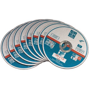 Tarcze do cięcia metalu LUX Classic, średnica 125 mm, zestaw 8 sztuk do szlifierek kątowych.