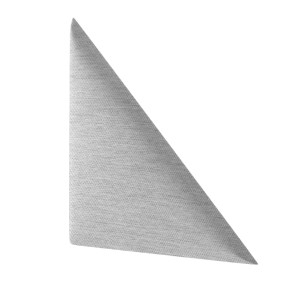 Szary, trójkątny panel ścienny t.b.t. do dekoracji ścian.