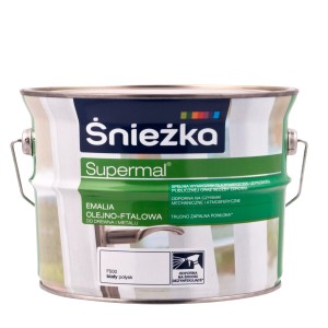 Puszka białej emalii Śnieżka Supermal, do drewna i metalu.