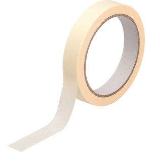 Rolka płaskiej taśmy maskującej krepowanej, 33 m x 18 mm, do malowania.
