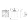 Invena Brodzik Alvero struktura kamienia czarny 90x80x2,6 cm_2