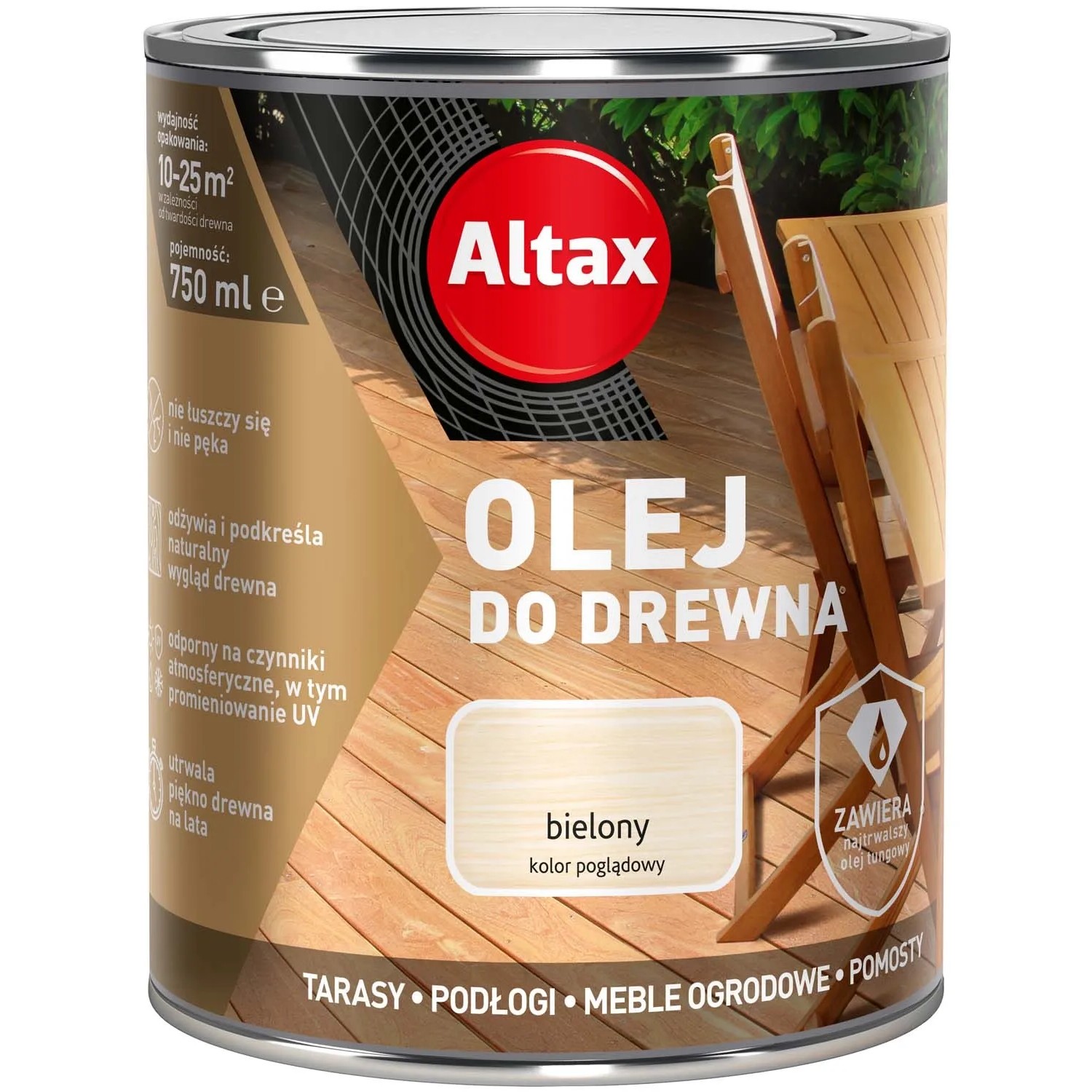 Altax Olej do drewna bielony 0,75 l