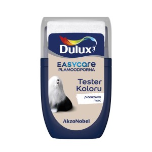 Tester koloru Dulux EasyCare "piaskowa moc" do farb ściennych.