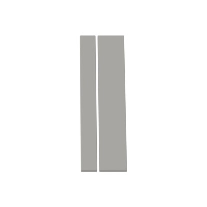 Zaślepka szafki Roma narożnej dolnej 85 cm szary połysk