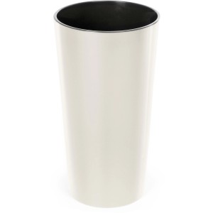 Kremowa donica Orbis Lilia, Ø 40 cm, wysoka na 75 cm, wykonana z tworzywa sztucznego do użytku wewnątrz i na zewnątrz.