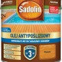 Puszka oleju do drewna Sadolin do tarasów i schodów, odcień sosna, z formułą antypoślizgową.