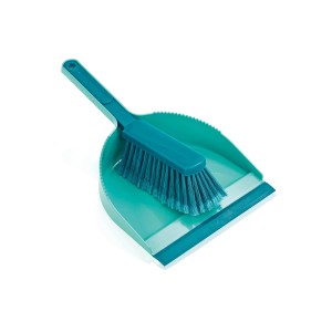 Turkusowy zestaw zmiotki i szufelki Classic: Zmiotka i szufelka do sprzątania domu.