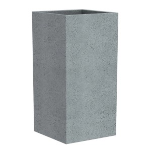 Donica Scheurich C-Cube, 28x28 cm, Stony Grey, kwadratowa, do użytku zewnętrznego.