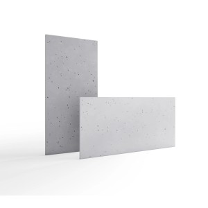 Szare kamienie dekoracyjne t.b.t. w dwóch formatach do okładzin ściennych.