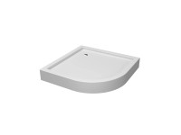 Durasan Brodzik półokrągły ROYO 80 biały 80x80x14